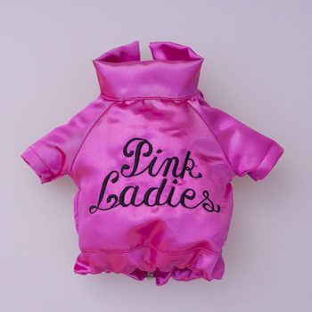 chaqueta rosa para perro